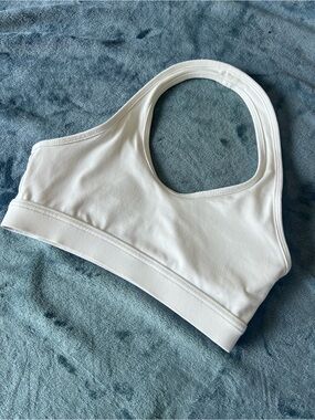 Diosa Fit White Halter back Sports Bra